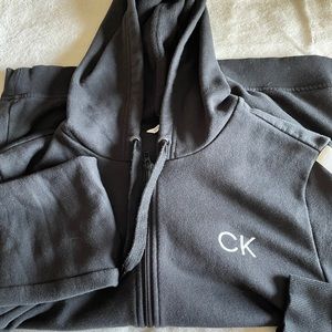 Calvin Klein, large fullzip, black
